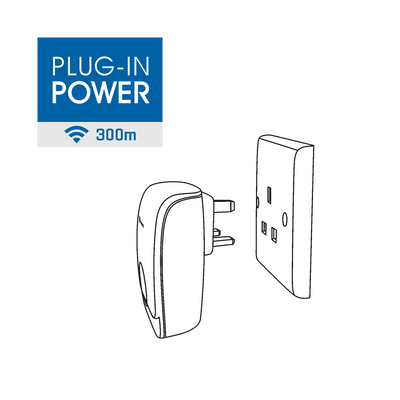 300m ULTRA Plug-In Wireless Doorbell &nbsp | &nbsp Triplet Pack