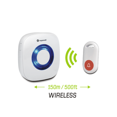 150m EXTRA Plug-In Wireless Call Bell + Doorbell