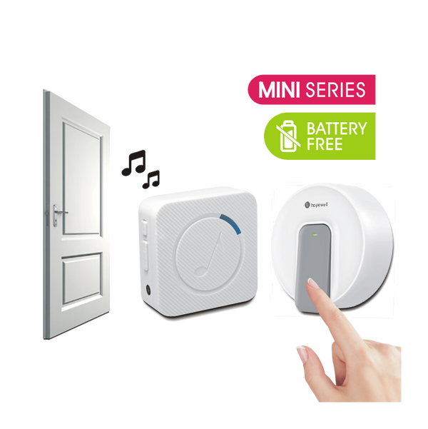 150m EXTRA Mini Battery-Free Plug-In Wireless Doorbell