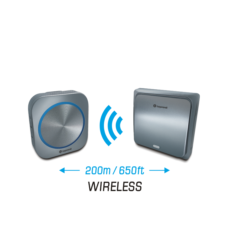 200m EXTRA Plug-In Battery-Free Wireless Doorbell &nbsp | &nbsp Twin Pack