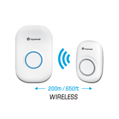 200m EXTRA Plug-In Battery-Free Wireless Doorbell
